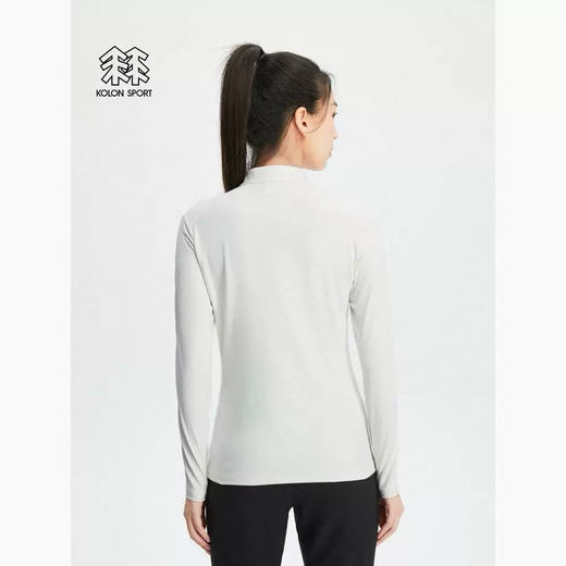 点此购买 可隆春秋季女士半拉链高弹长袖针织衫 qk 341839 商品图8