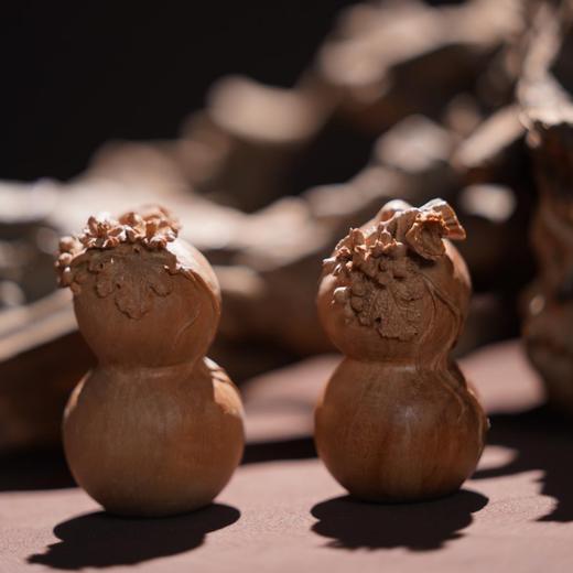 收藏级【印度迈索尔老山檀黑肉葫芦】苏工精美雕刻 | 大梦香堂 商品图2