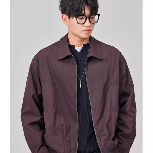 写素 翻领工装夹克外套 商品图0