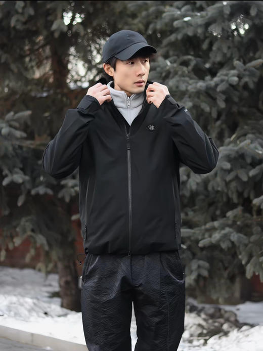 310-10 圆正韩国单 两棵树 男士户外软壳夹克外套 老朱176-148穿L 商品图0