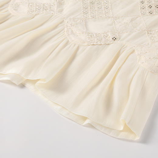 奢姿大码女装2026夏季胖妹妹时尚亮片蕾丝圆领连衣裙气质通勤长裙9962894473 商品图4