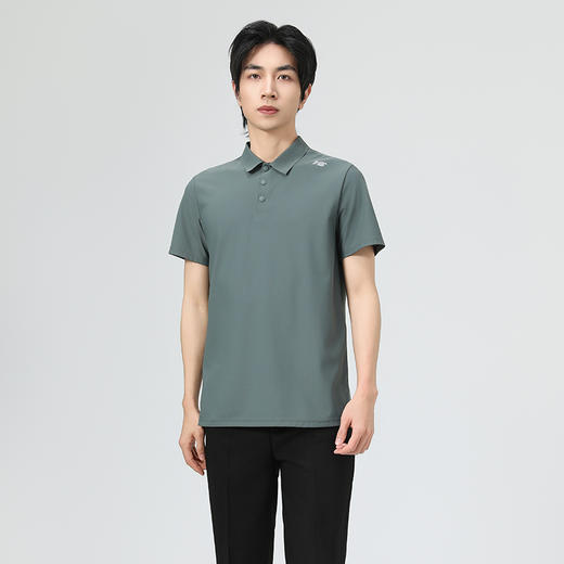 【情侣款垂感冰丝POLO衫】经典立领 冰爽透气 吸湿速干 软滑触感 舒适亲肤#L 商品图3