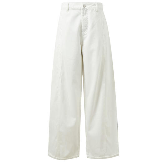 【100棉】三彩2026夏季新款气球裤休闲裤牛仔裤高腰宽松长裤S 商品图4