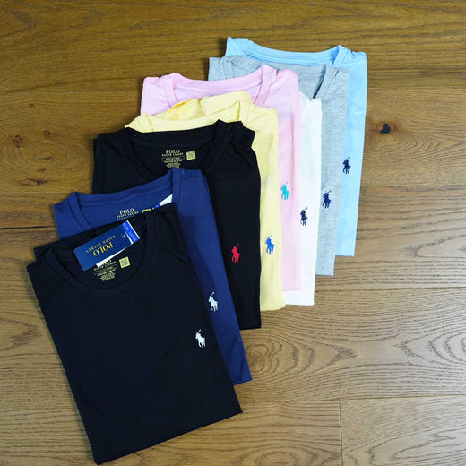 【秒杀价已调 直接拍】Polo 小马仔 经典系 刺绣圆领T恤 8色 商品图5