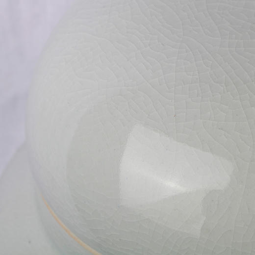 陶瓷骨灰坛 双盖景德镇冰裂陶瓷骨灰罐 商品图4