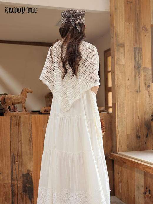 【门店同款】ENJOY春季“序光之旅”蕾丝花边披肩连衣裙 169694554 商品图3