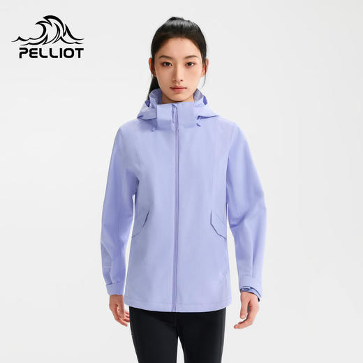 伯希和单层冲锋衣女2026年新款Teflon三防户外防风防暴雨登山服 商品图0