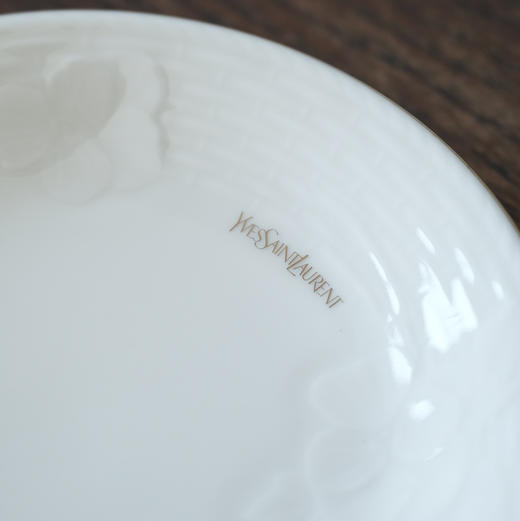 YSL圣罗兰白色浮雕餐盘 X1460 商品图2