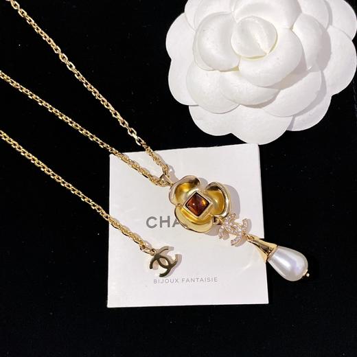 香奈儿 棕石金花水滴珠项链（XTY） 商品图8