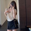 【简单大方 松弛优雅的条纹针织衫】简简单单却很有味道的一款夏日搭配 商品缩略图3