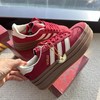 二店y 限定款AD蛇年 宋雨琦同款厚底gazelle 红色德训鞋 商品缩略图13
