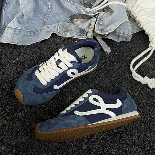 增高3cm！【大幂幂同款 】明星同款 英国XGXC春季新款秀气简约拼色真皮阿甘鞋德训鞋(XG2619)  真皮芒果头鞋 休闲百搭鞋 商品图10