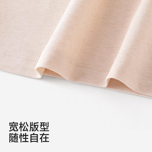 英氏儿童T恤男童女童夏季短袖上衣双35棉纯色打底衫 商品图3