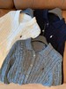 F031049早春POLO翻领绞花编织针织纽扣开衫外套 商品缩略图1