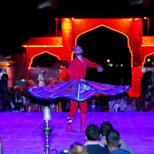 【迪拜•当地玩乐】迪拜沙漠冲沙一日游【网红沙漠营地+日落+骑骆驼+表演+晚餐】 商品图6