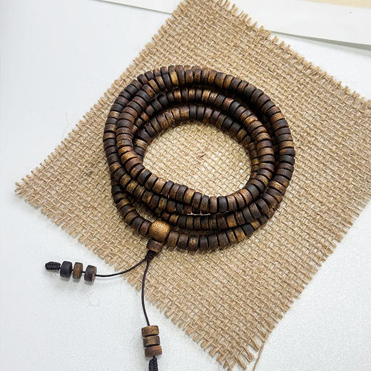 ²【沉香溯源-99沉长串高品手工算盘珠】18克+6mm奇楠沉香手串 多样性发其一 ( 24小时鉴赏期 ) HM02-CRMM-DBCX 商品图2