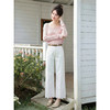 鹿向南「午后小调」简约设计感米白色直筒牛仔裤女春季长裤 商品缩略图3