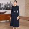 IWY/高端藏青色西装套裙女2026春季新款正式场合职业裙装工作服CS2733 商品缩略图3