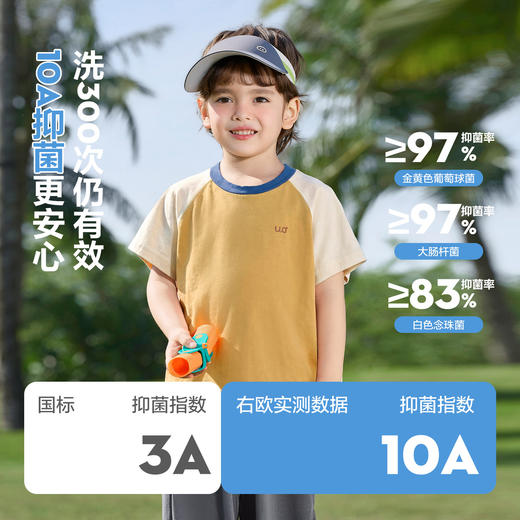 【10A抑菌❗透气不闷】右欧男童纯棉短袖T恤夏装凉感2026新款童装儿童宝宝小童夏季薄款。xa 商品图1