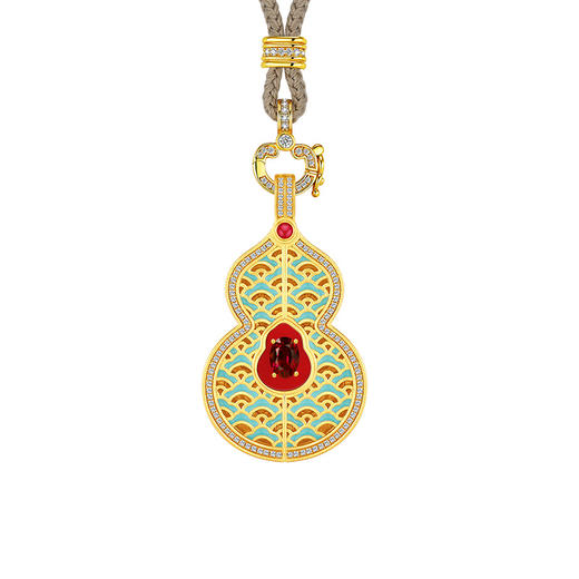 【26年女神樱花季】【茱事顺俪】缅甸红宝石葫芦项链 商品图9