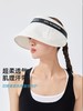 【全脸防晒❗透气不闷热】夏季insVVC遮阳黑胶帽韩版空顶防晒帽网红大檐女草帽时尚发箍太阳帽。xa 商品缩略图2