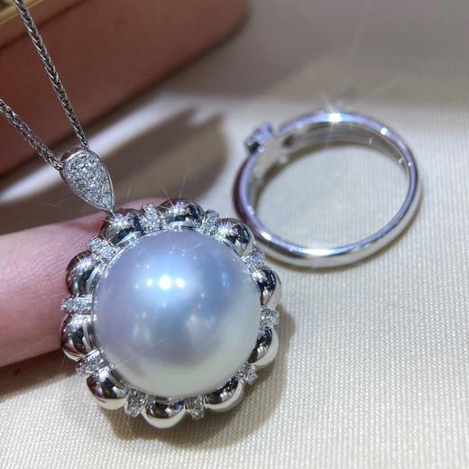 15-16mm澳白戒指吊坠 商品图2