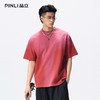 PINLI品立2026夏季男装宽松圆领落肩重磅纯棉水洗渐变短袖T恤潮牌GD262111024 商品缩略图3