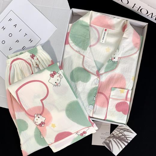 【有22种花色款式唉！！！长袖长裤睡衣套装】家居服两件套 商品图9