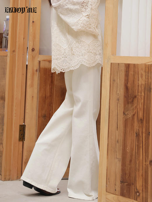 【门店同款】ENJOY春季口袋盖提臀筒喇裤 169543553 商品图4