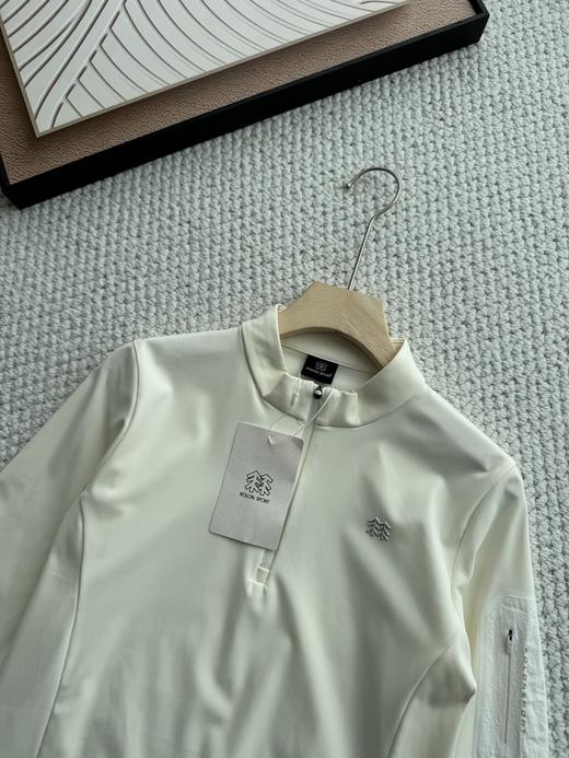 点此购买 可隆春秋季女士半拉链高弹长袖针织衫 qk 341839 商品图13