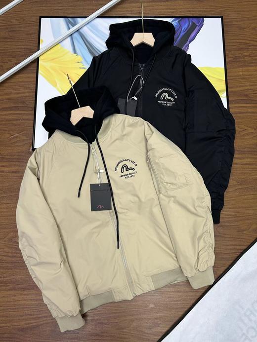 F031008刺绣假两件26SS新款浮刺绣青春洋溢层叠式休闲时尚连帽夹克外套 商品图0