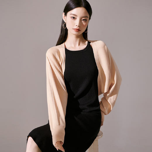 【30%羊毛针织开衫】25秋款短款披肩针织女式毛衣 商品图3