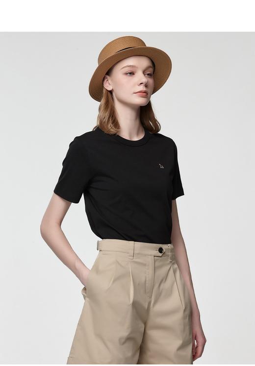 二店y 【26001】余料加栽，哈狗家，正肩有型，刺绣女士短袖T恤 商品图5