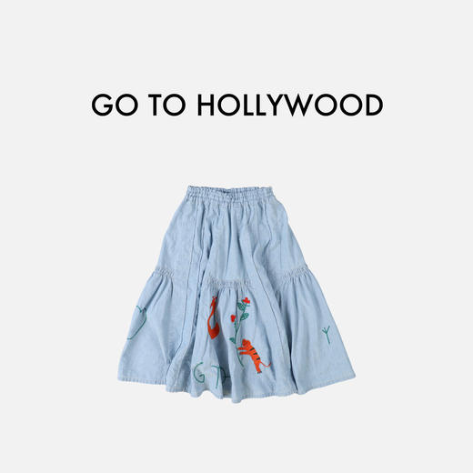 G2H日本童装 GO TO HOLLYWOOD 26春夏女童工装拼接设计半身裙 商品图0