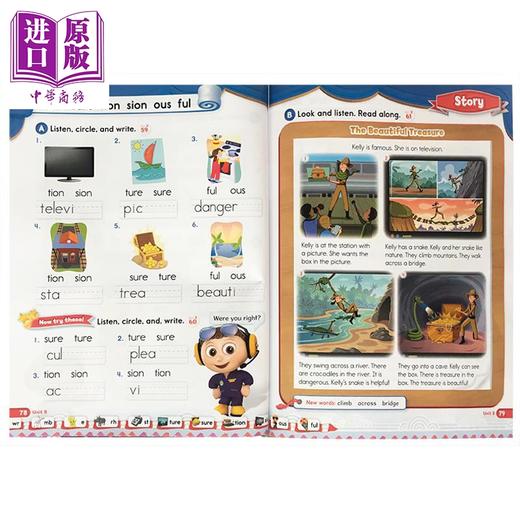 【中商原版】新版牛津自然拼读教材 OPW Oxford Phonics World L1 2 3 4 5级共10册全套学生套装 课本+练习册 英语phonics教材 商品图4