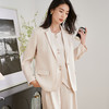 剩S/M/XL/XXL 米思阳2025秋季新款简约通勤亚麻衬衫高级感长袖一粒扣外套女3148 商品缩略图2