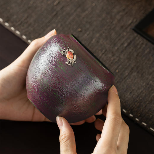 漆器建水/虚谷/茶道配件建水漆器建水茶具零配小茶缸水方 商品图1