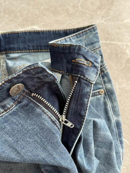 F031043春款百搭小直筒立体裁剪版型微弹牛仔裤男士长裤 商品图7