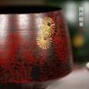 漆器建水/高档茶洗老铁大漆建水中式茶渣桶干泡废水缸泡茶配件复古水方水盂 商品缩略图2