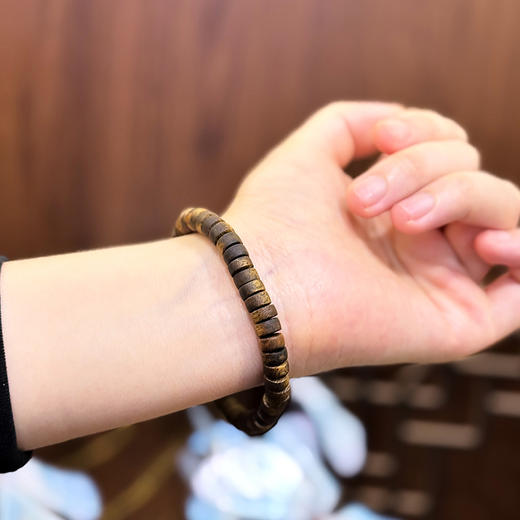 ²【沉香溯源-99沉单圈算盘珠】4克+7mm奇楠沉香手串 多样性发其一( 24小时鉴赏期 ) HM02-CRMM-DBCX（HOT） 商品图2