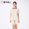 都市丽人睡衣女士睡衣薄家居服32支纯棉单面睡衣女士棉质短袖套装女装短袖短裤LHC2B2 商品缩略图3