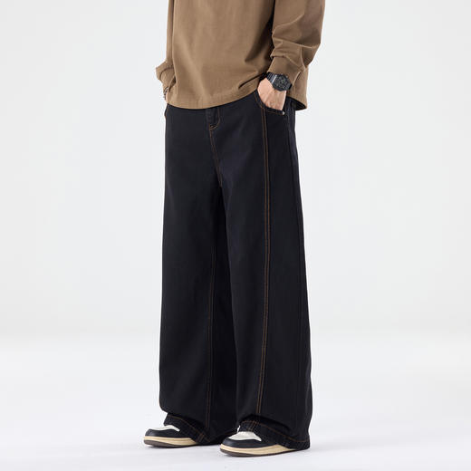 新热卖！【弯刀牛仔裤】百搭显高 不挑身材 不卡裆部 耐穿耐磨 抗皱不易掉色 商品图3