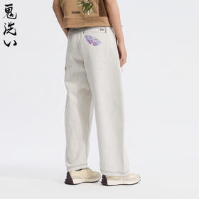 ONIARAI/鬼洗26春夏新品黑标石器时代飞蛾前褶弯刀牛仔裤26A3403