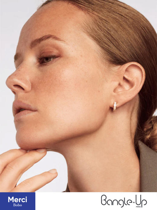 BangleUp法国小众珐琅首饰 Bangle经典系列 开口一字戒指 耳环 商品图7