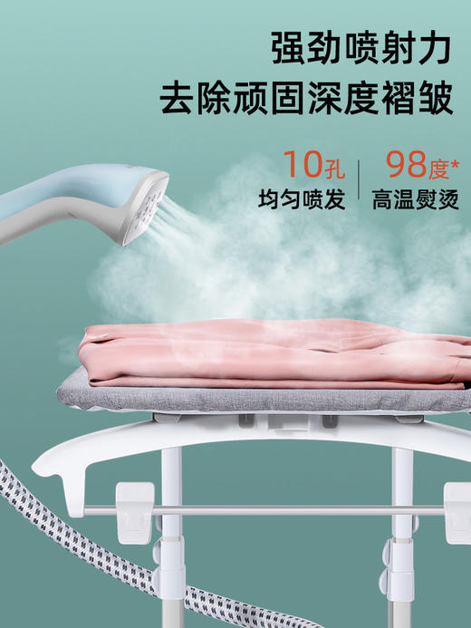 海尔双杆挂烫机家用挂立手持式平板熨烫机蒸汽小型熨斗衣服服装店2002A 商品图1
