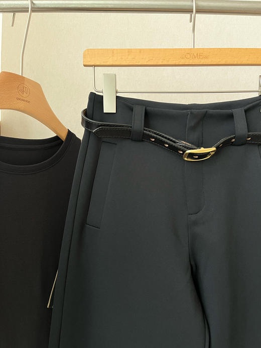 【通勤必入】噢蜜ooomeooo四面弹宽腿裤 商品图7