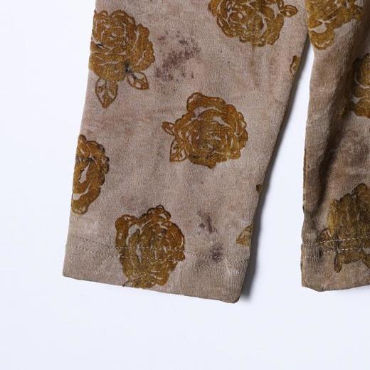 26T120SDSA男装2026新款高贵轻奢时尚扎染植绒花卉圆领长袖T恤百搭简约 商品图3