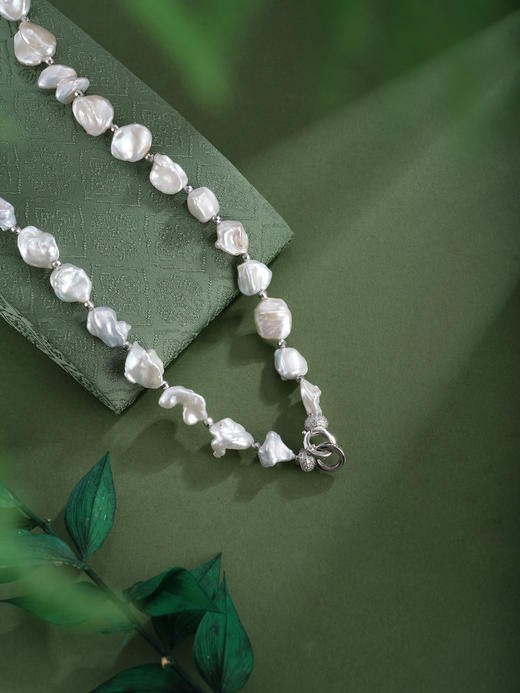 子佩集【心海涟漪】银S925珍珠惜王妃项链【QJXL002】巴洛克2602 商品图5