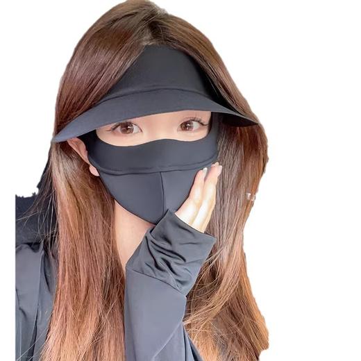 【全脸防晒❗透气散热】冰丝防晒面罩脸罩防紫外线骑行透气遮阳大帽檐脸基尼口罩面罩全脸。xa 商品图2