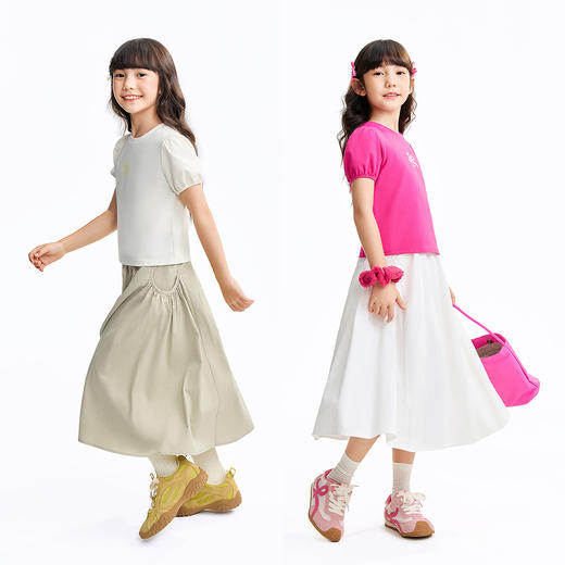 女童圆领短袖套装夏季新款安奈儿童装EG621630 商品图3